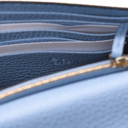Gucci Dollar Calfskin Medium Betty Chain Wallet Mineral Blue 8 of 10