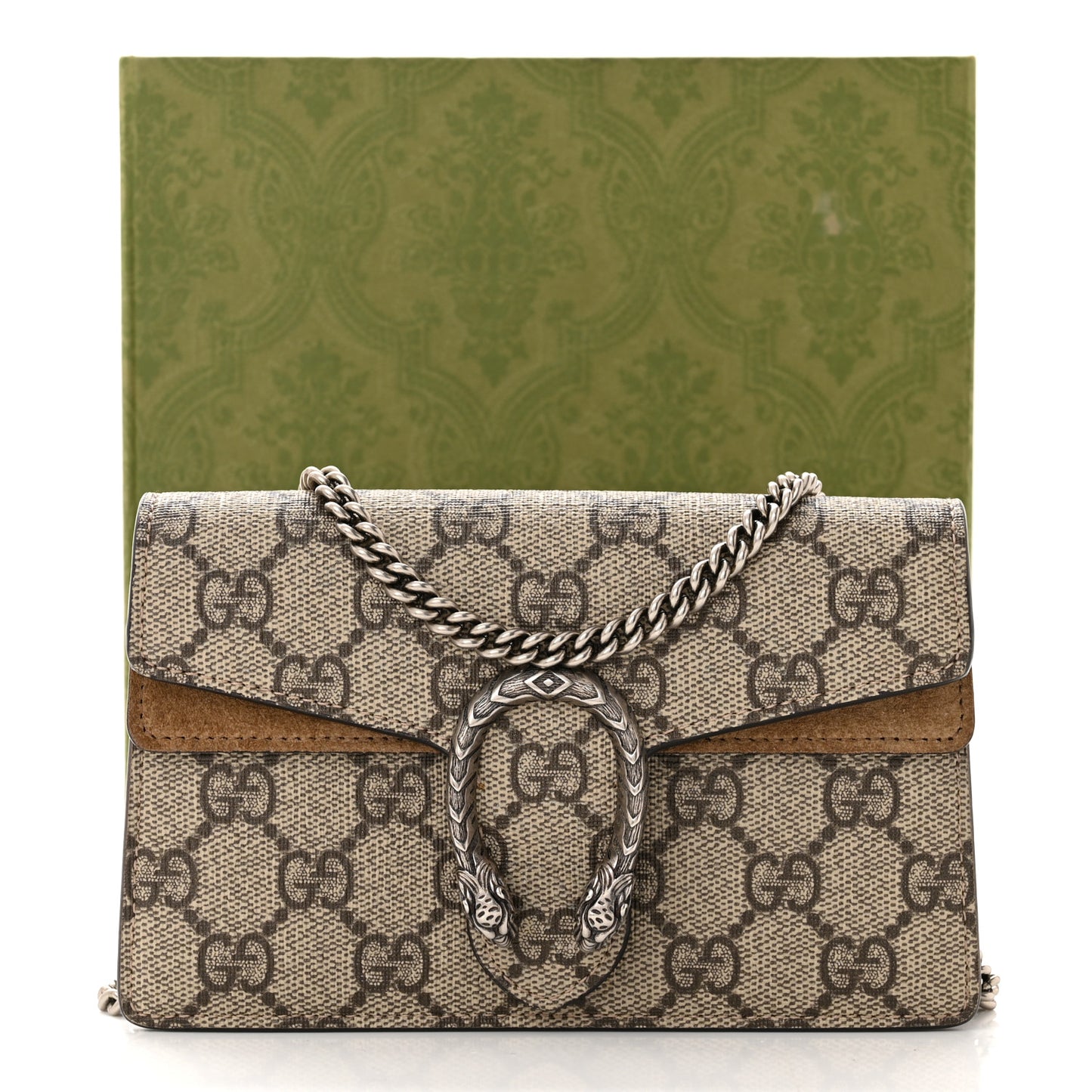 GG Supreme Monogram Super Mini Dionysus Shoulder Bag Taupe