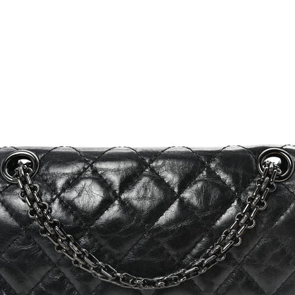 Chanel Aged Calfskin Quilted 2.55 Reissue Mini Flap So Black 8 of 10
