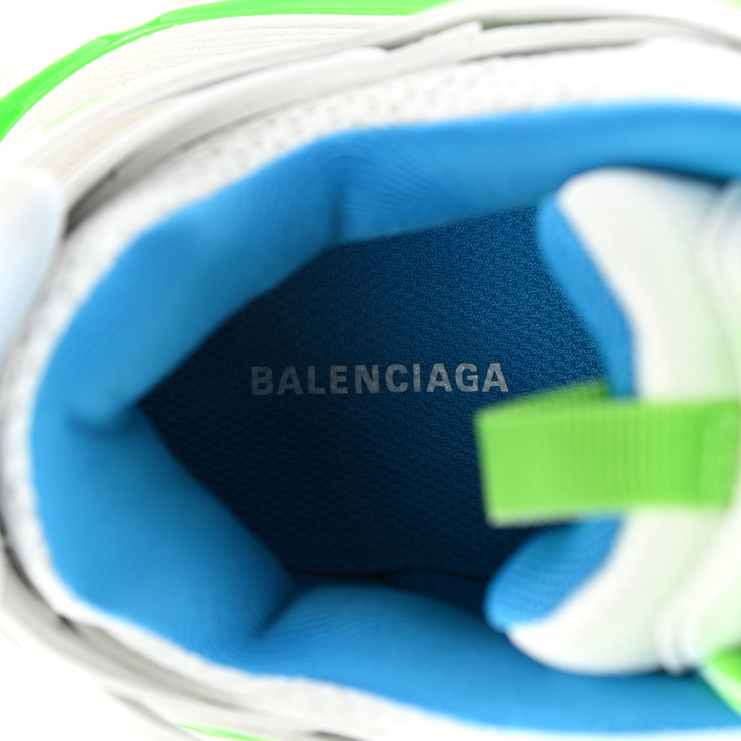 Mesh Nylon Mens Track Sneakers 39 White Green Blue