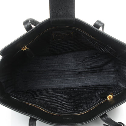 Prada Vitello Phenix Tote Nero Black 5 of 7