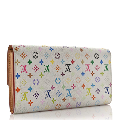 Louis Vuitton Monogram Multicolor Sarah Wallet White 4 of 7