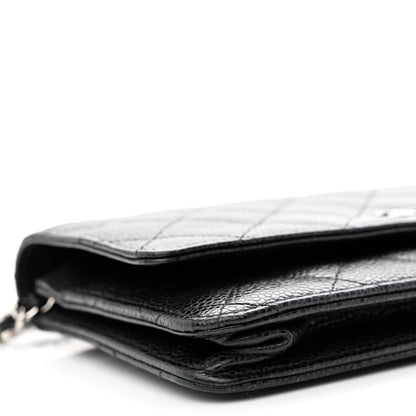 Chanel Caviar Quilted Wallet on Chain WOC Black 10 of 13