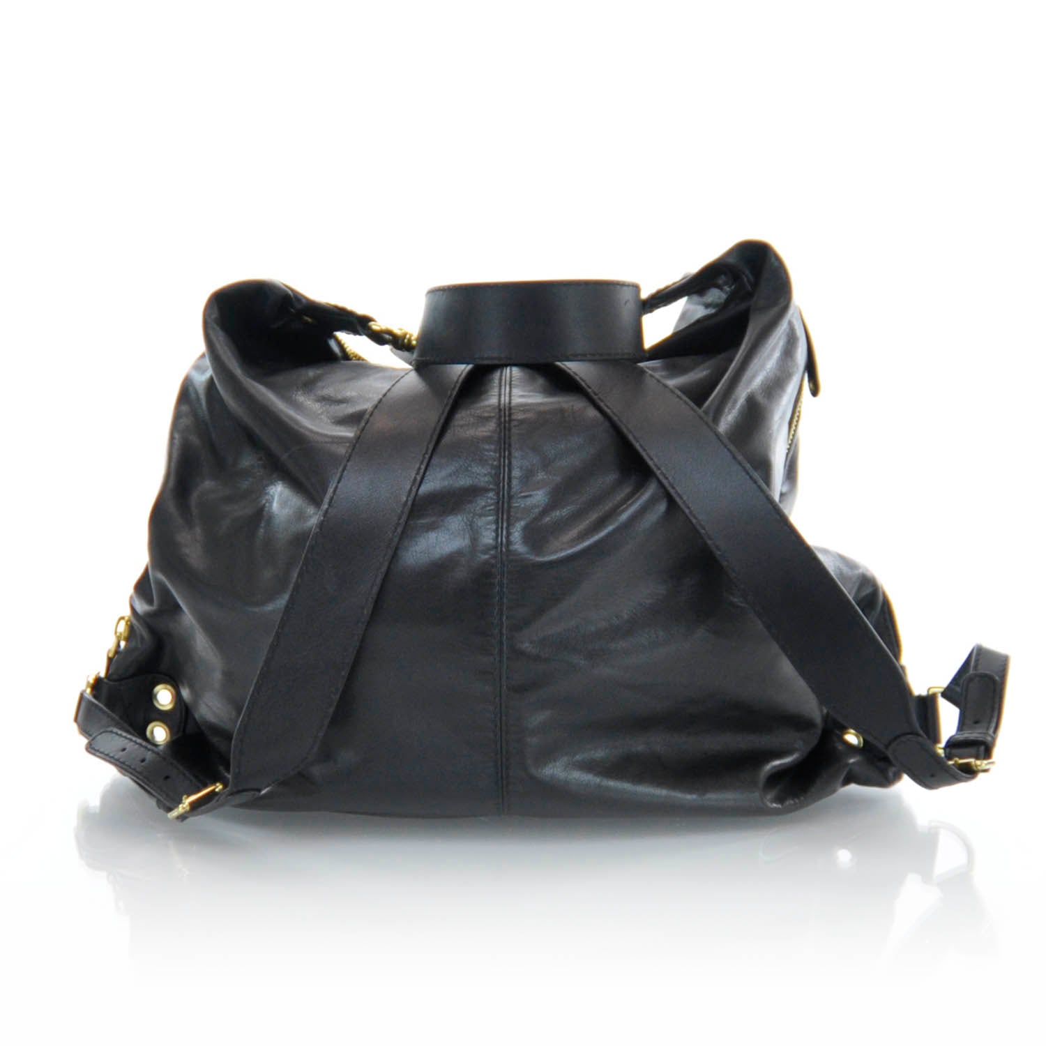 Gucci Leather Large Darwin Convertible Backpack Black 5 of 10