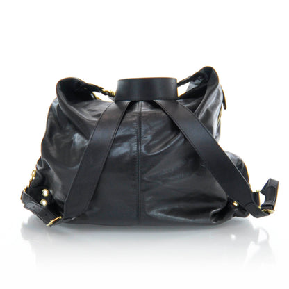 Gucci Leather Large Darwin Convertible Backpack Black 5 of 10