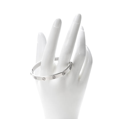 Cartier 18K White Gold LOVE Bracelet 16 2 of 5