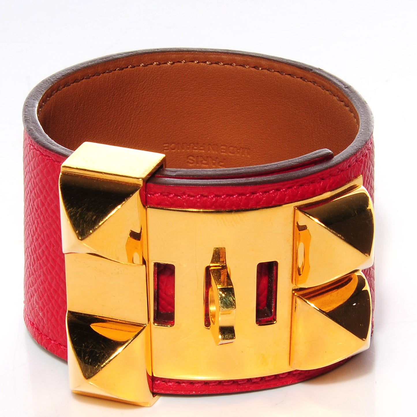 Epsom Collier de Chien CDC Bracelet Small Rouge Casaque