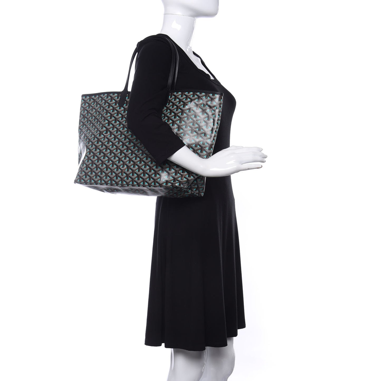Goyardine Saint Louis Claire Voie PM Black Opaline