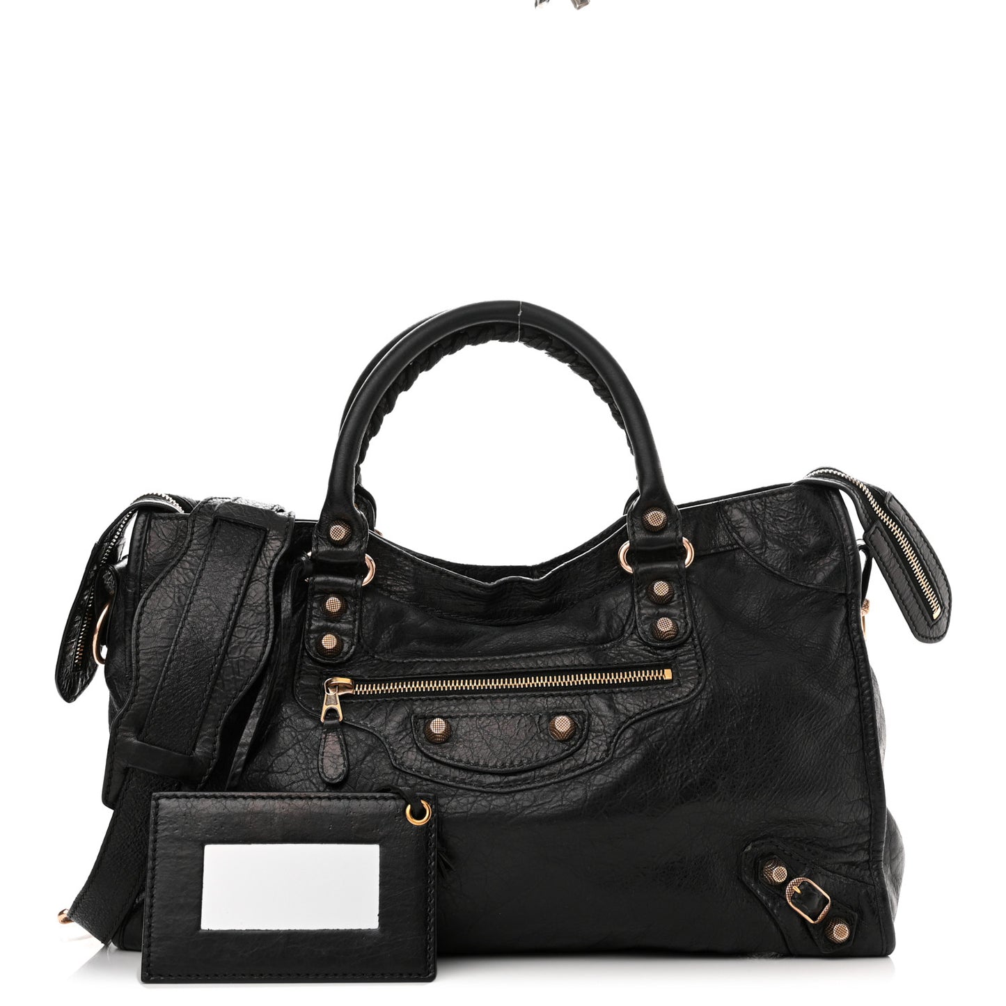 Agneau Giant 12 Rose Gold Hardware City Black