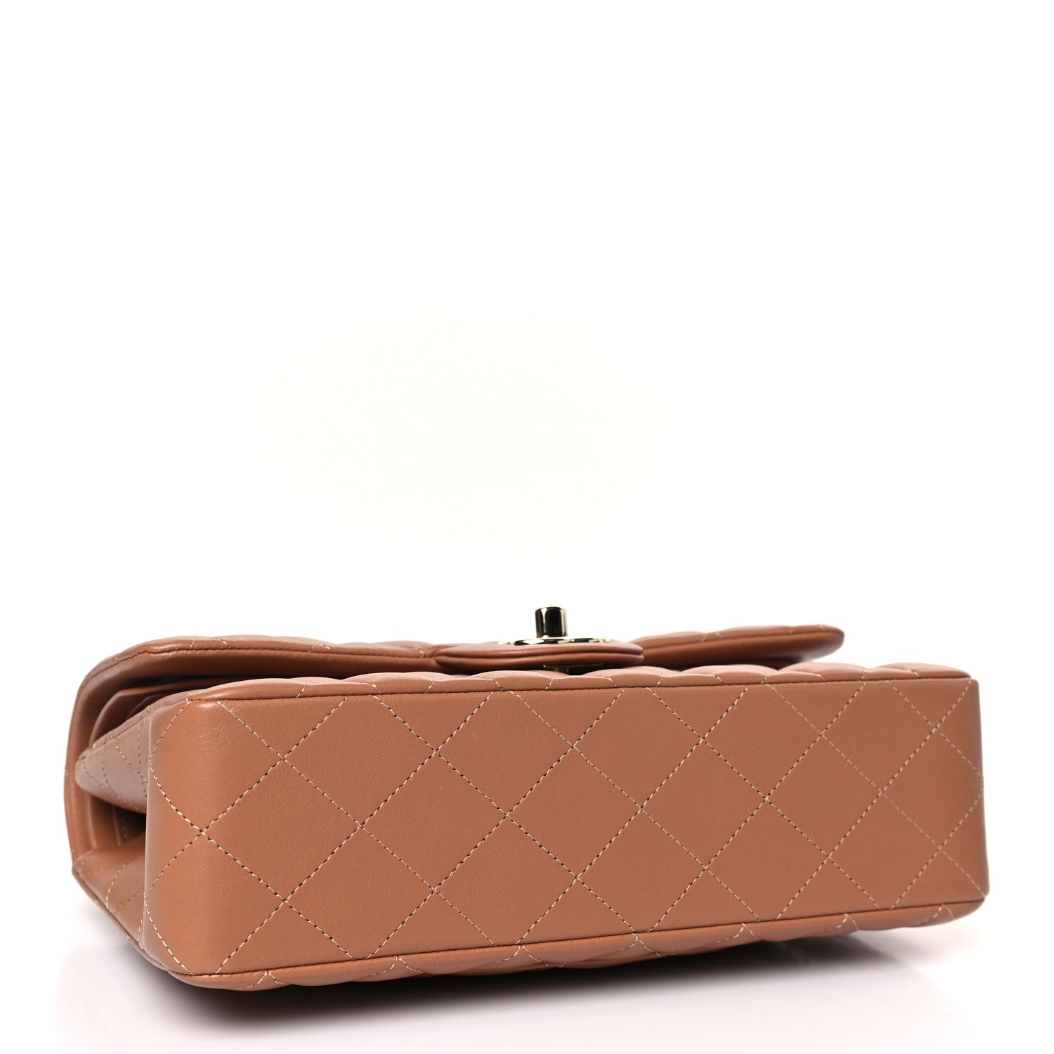 Chanel Lambskin Quilted Small Double Flap Brown 4 of 10