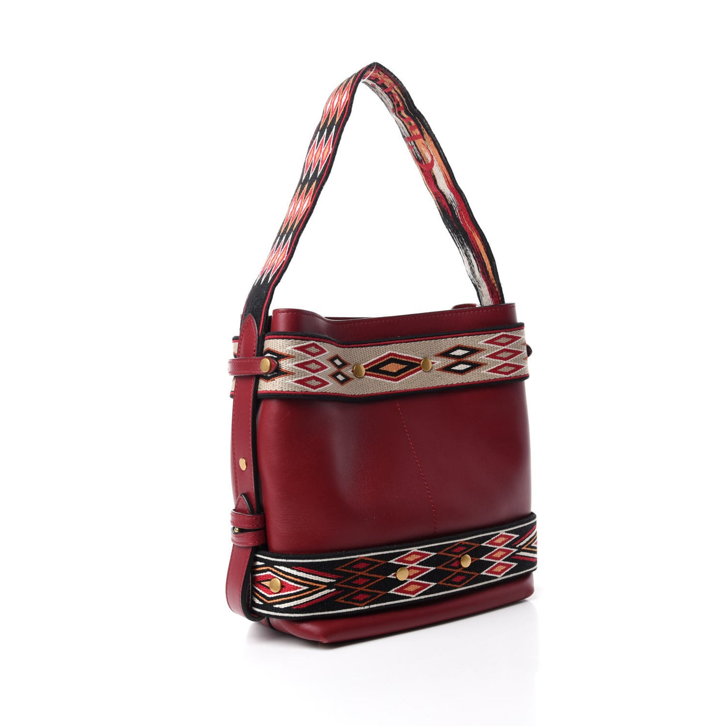 Smooth Calfskin DiorOdeo Small Hobo Red