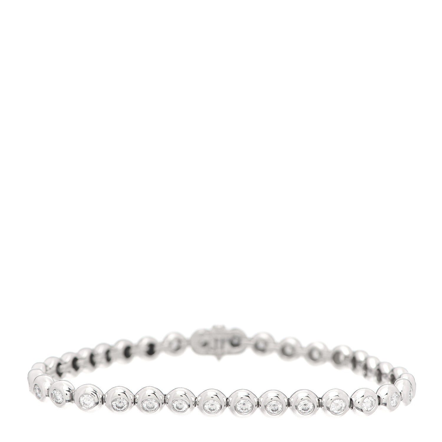 Tiffany Platinum Diamond Doughnut Tennis Bracelet 1 of 6