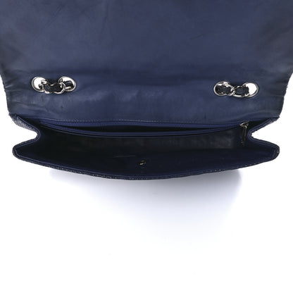 Chanel Lambskin Perforated Jumbo Single Flap Blue 5 of 15