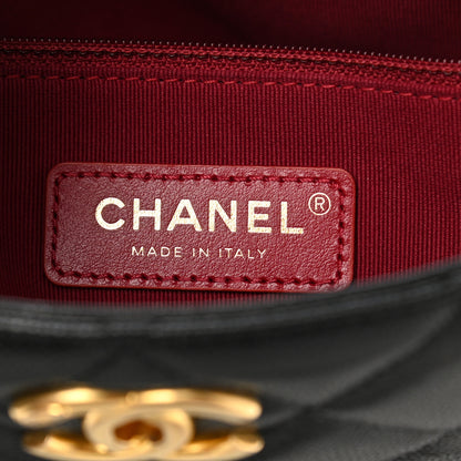 Chanel Caviar Quilted Twist Your Buttons Hobo Black 6 of 11