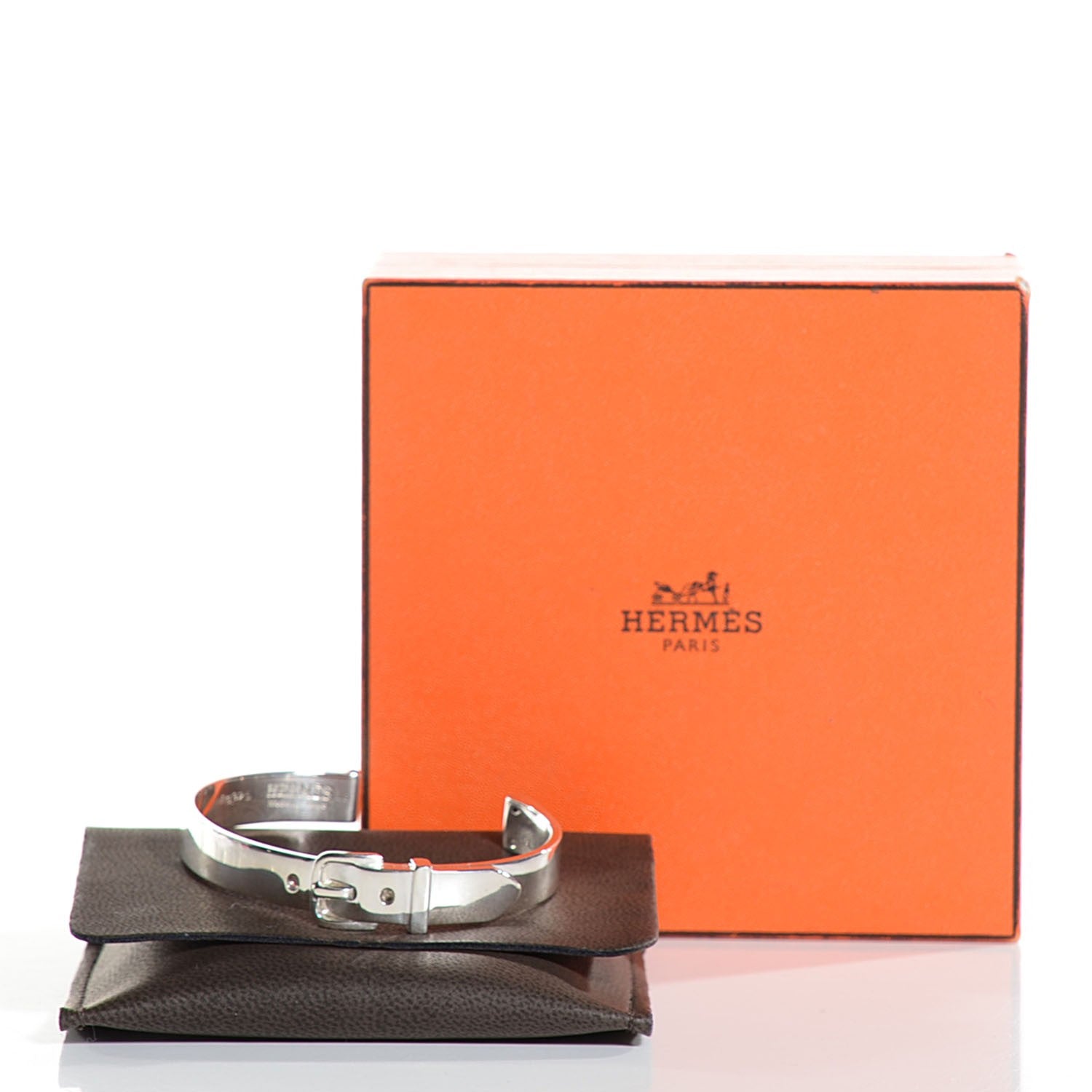 Hermes Sterling Silver Debridee Cuff LG 5 of 5