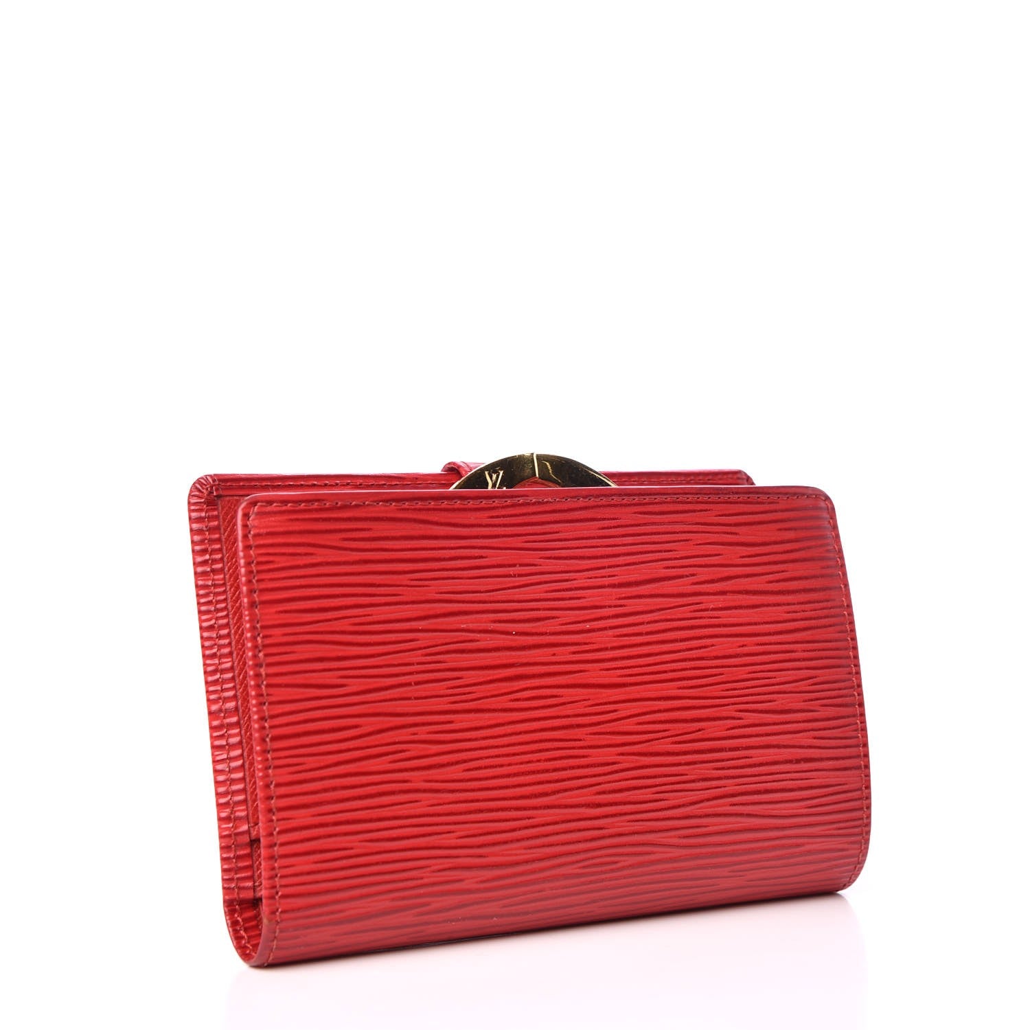 Louis Vuitton Epi French Purse Wallet Castillan Red 3 of 8