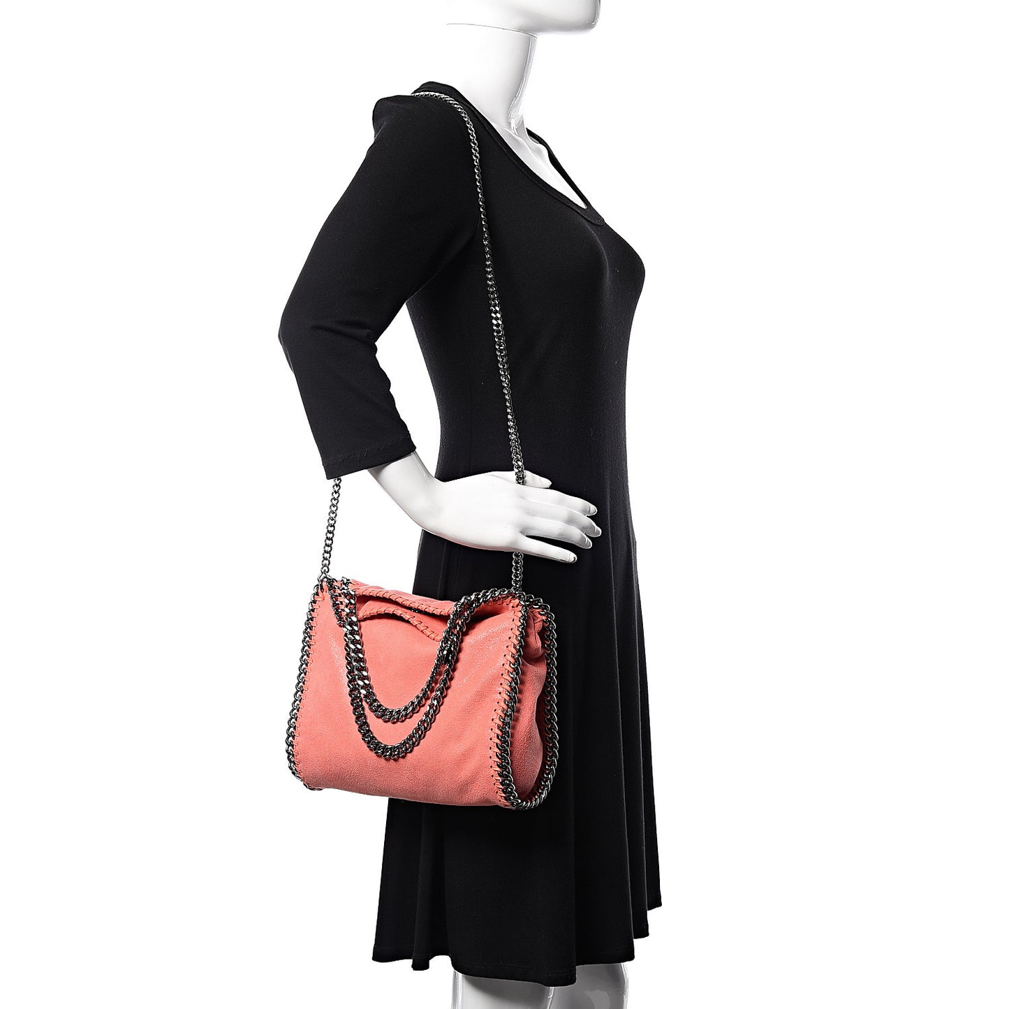 Shaggy Deer Mini Falabella Fold Over Tote Peony