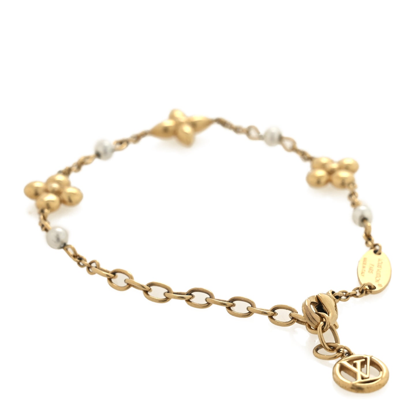 Metal Pearl Blooming Bracelet