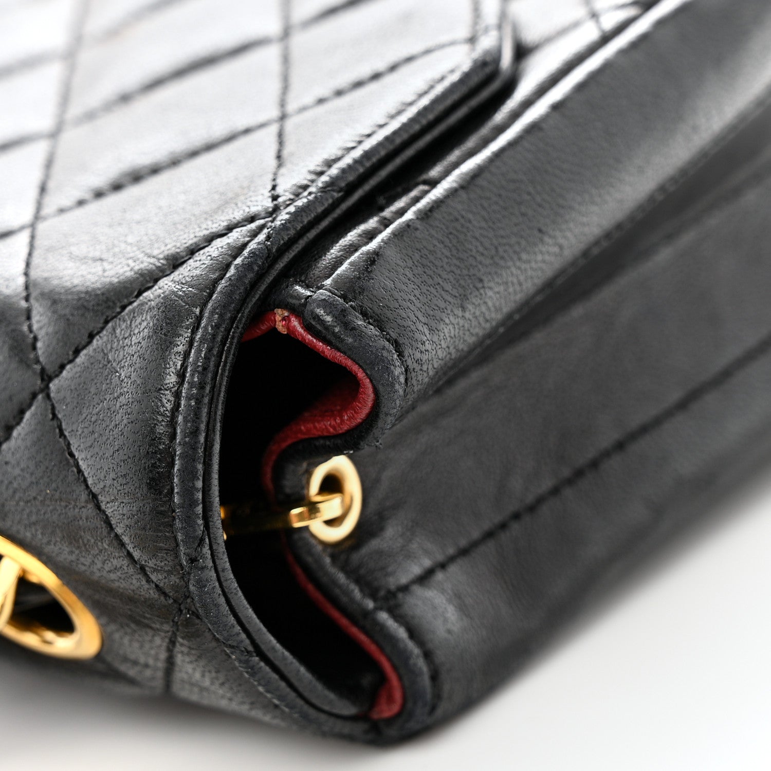 Chanel Lambskin Quilted Single Flap Black 12 of 15