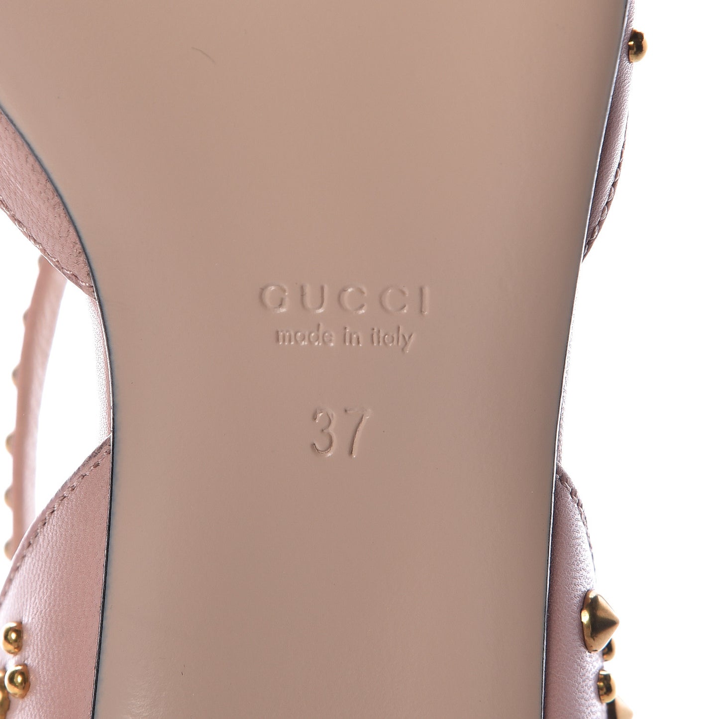 Malaga Kid Studded Pointed Toe Unia Flats 37 Perfect Pink