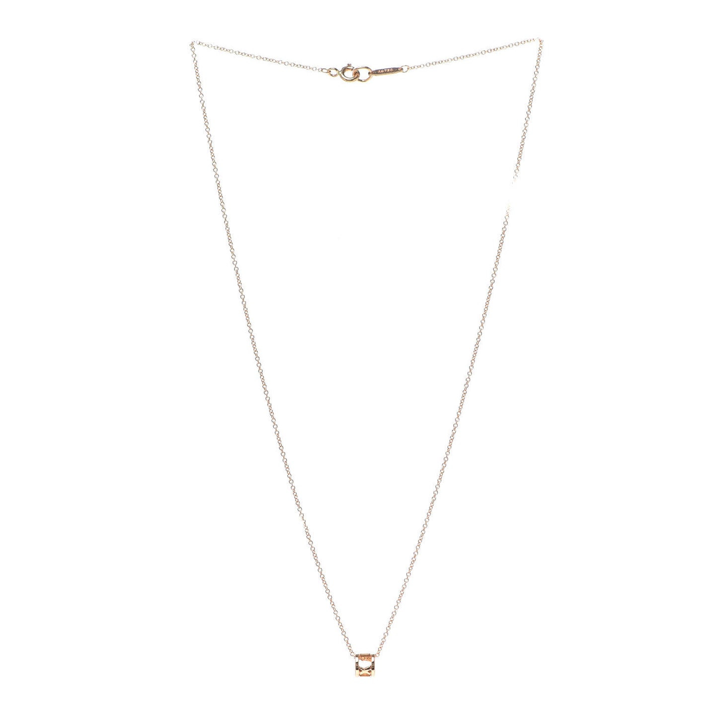 18K Rose Gold Atlas Open Pendant Necklace