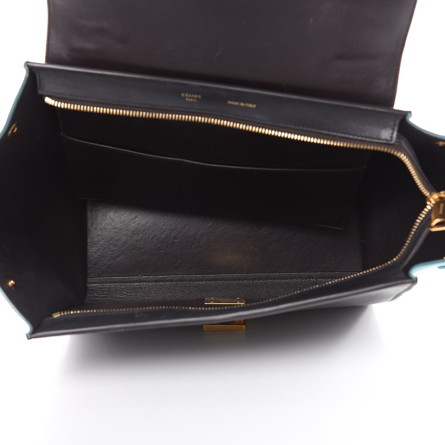 Celine Smooth Calfskin Nubuck Small Tri-Color Trapeze Taupe 6 of 15
