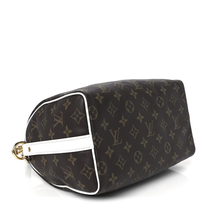 Louis Vuitton Monogram LV Match Speedy Bandouliere 25 White 4 of 9