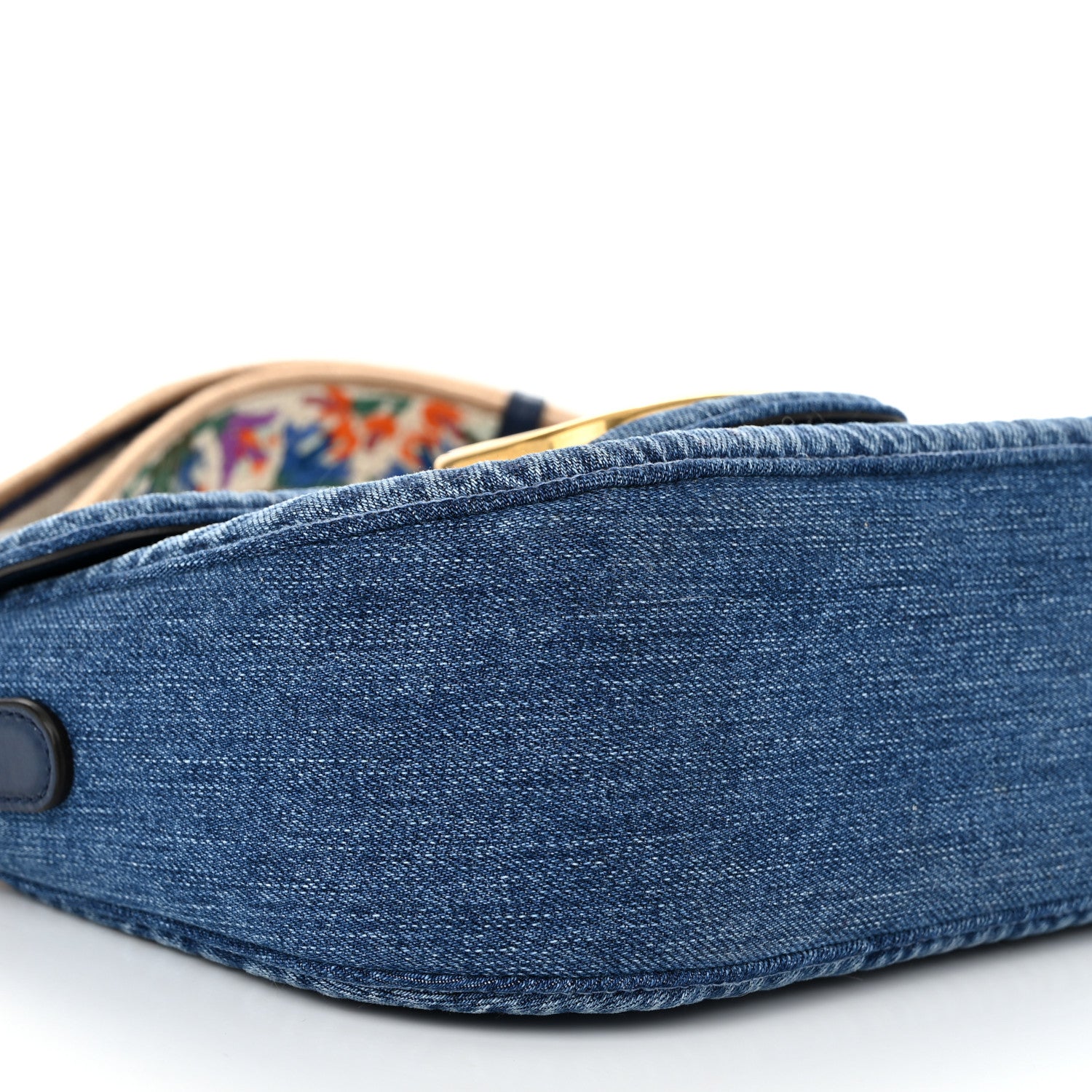 Valentino Garavani Denim Vlogo Alltime Shoulder Bag Blue 8 of 9