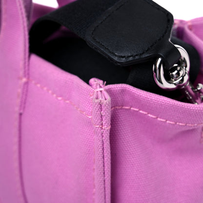 Marc Jacobs Cotton Canvas Medium The Traveler Tote Bag Pink 16 of 19