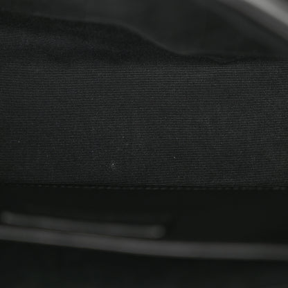Saint Laurent Crinkled Calfskin Matelasse Monogram Baby Niki Chain Satchel Black 13 of 14