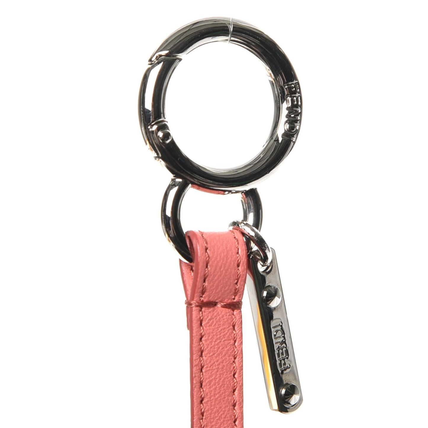Fox Fur C ABCharm Bag Charm Pink Black