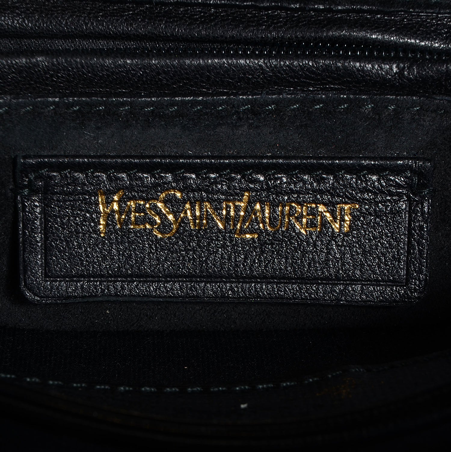 Saint Laurent Textured Patent Large ChYc Flap Bag Black 6 of 7
