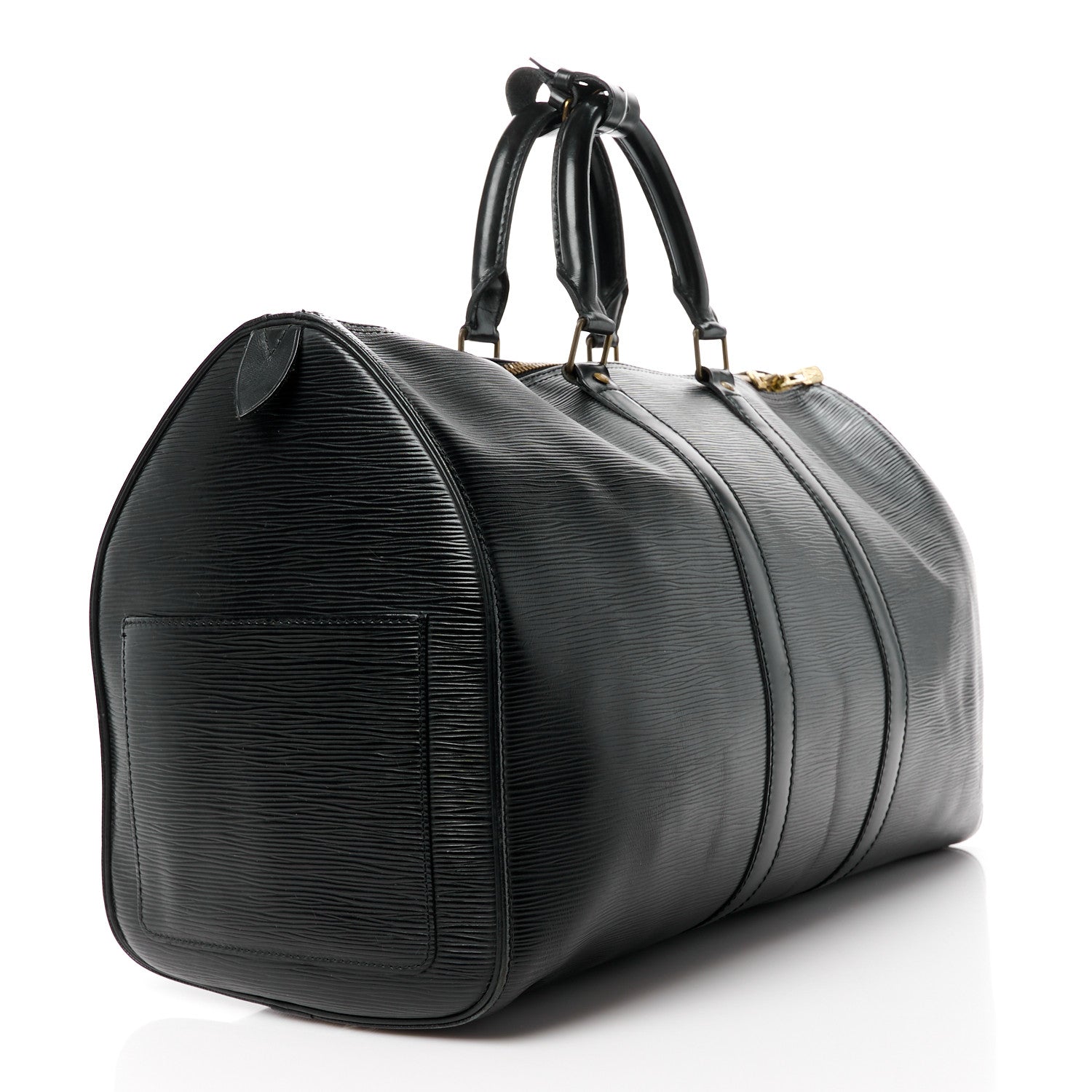 Louis Vuitton Epi Keepall 45 Black 3 of 15