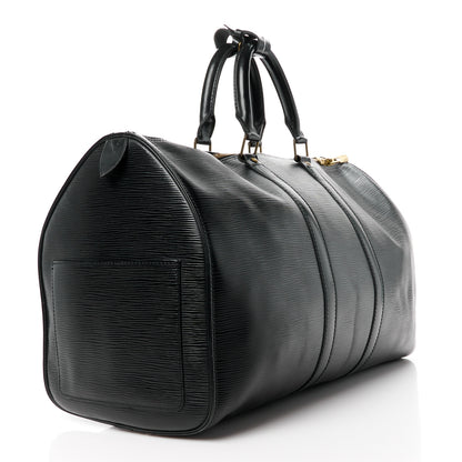 Louis Vuitton Epi Keepall 45 Black 3 of 15