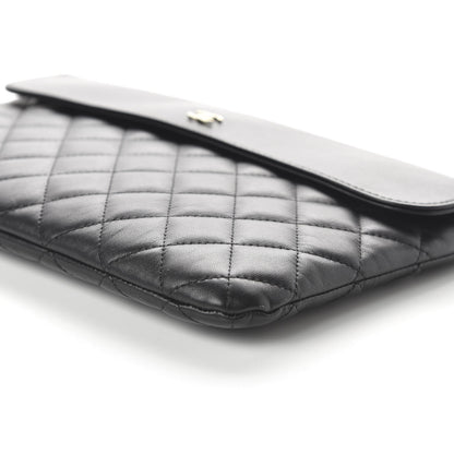 Chanel Lambskin Quilted Medium Flap Cosmetic Case Black 7 of 11