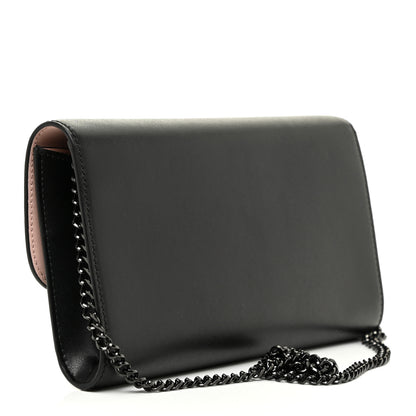 Salvatore Ferragamo Calfskin Vara Rainbow Wallet On Chain Black 3 of 12