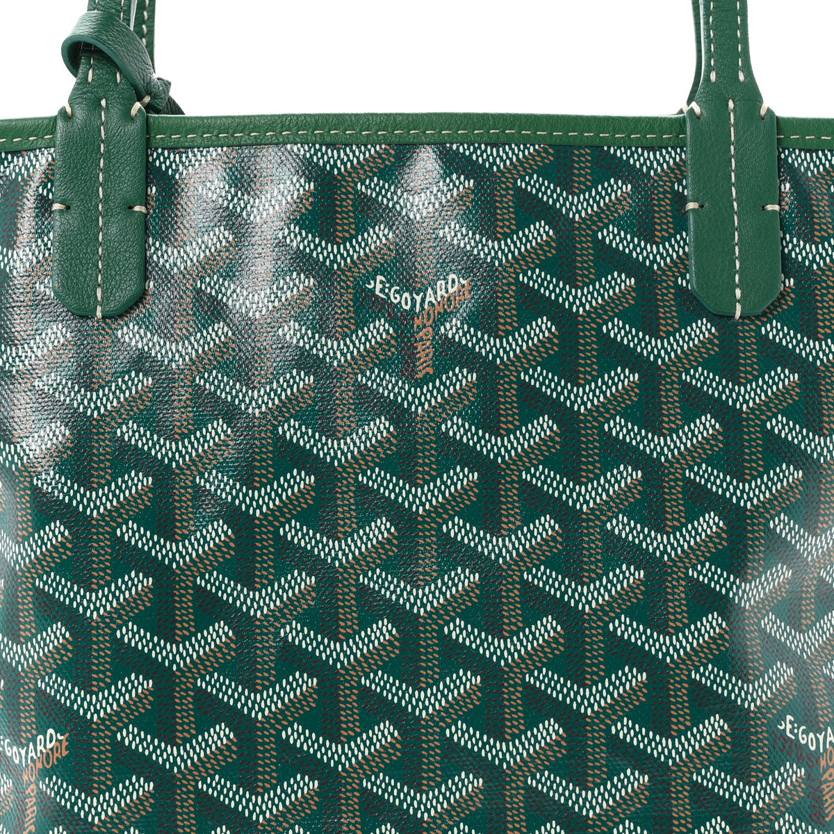 Goyardine Reversible Mini Anjou Green