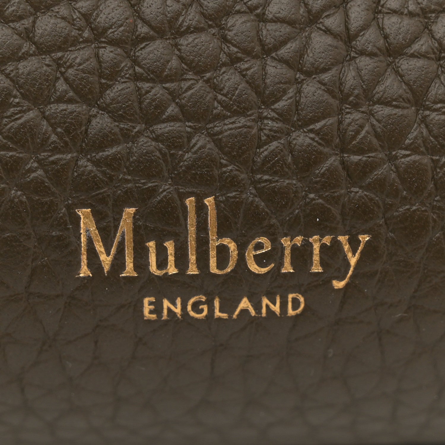 Mulberry Heavy Grain Iris Tote Olive Green 5 of 11