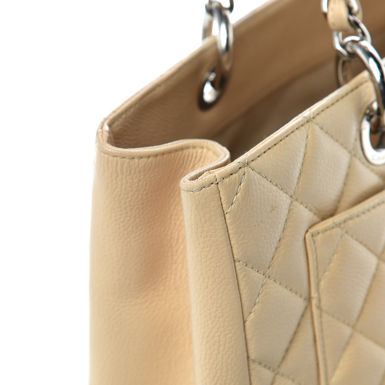 Chanel Caviar Quilted Grand Shopping Tote GST Beige Clair 22 of 22