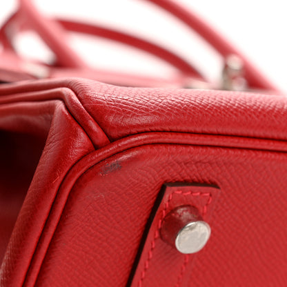 Hermes Epsom Birkin 30 Rouge Casaque 10 of 13