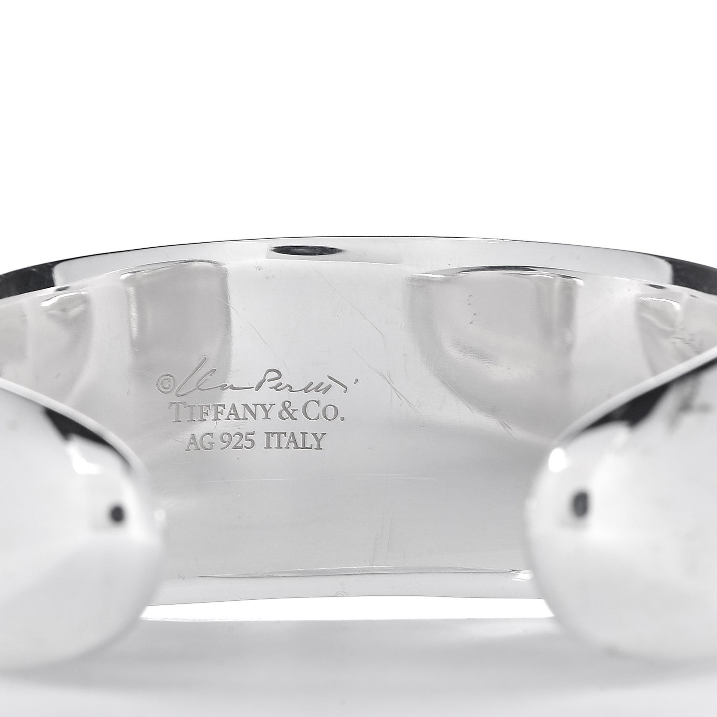 Sterling Silver Elsa Peretti Faceted Cuff Bracelet