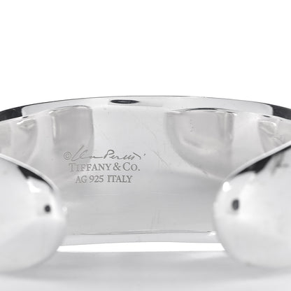 Tiffany Sterling Silver Elsa Peretti Faceted Cuff Bracelet 4 of 4