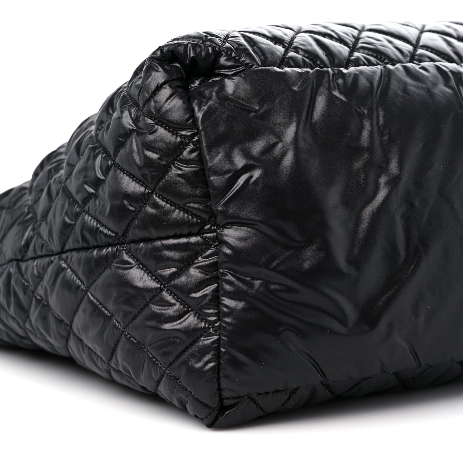 Chanel Nylon Quilted Large Coco Cocoon Tote Black 8 of 9