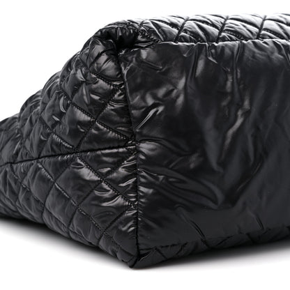 Chanel Nylon Quilted Large Coco Cocoon Tote Black 8 of 9
