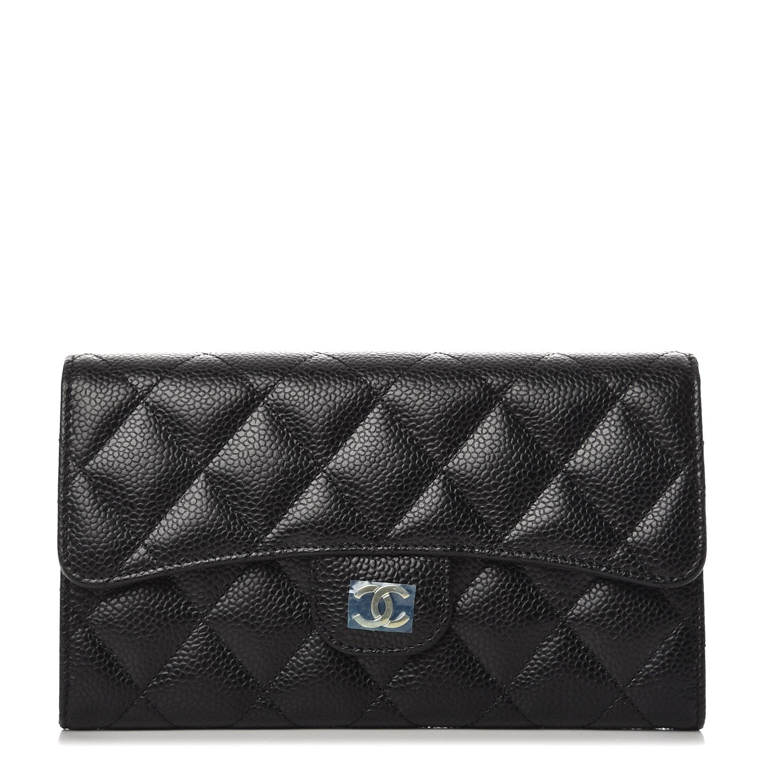 Chanel Caviar Quilted Large Flap Wallet Black 1 of 9