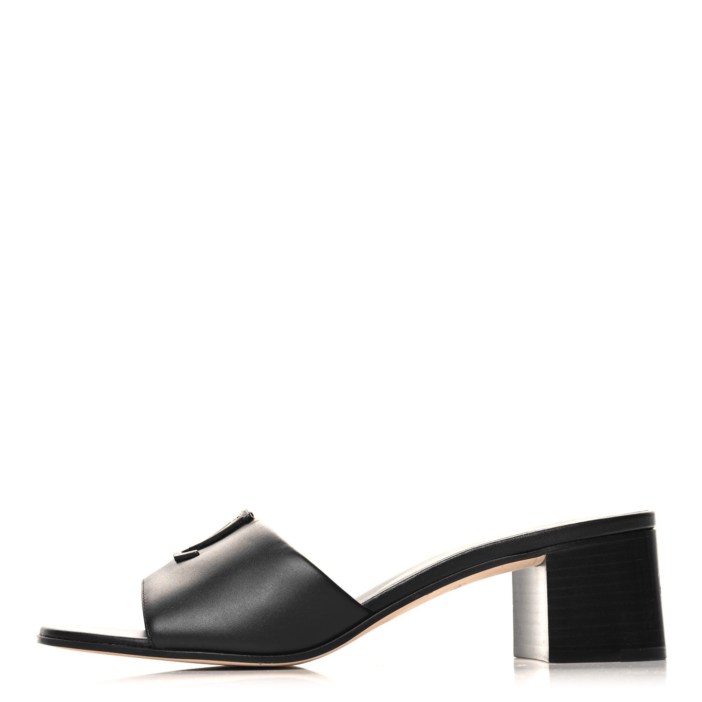 Calfskin LV Capri Mules 40 Black