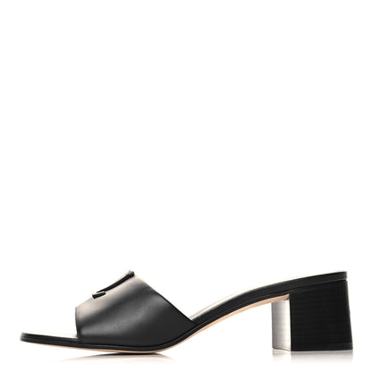 Louis Vuitton Calfskin LV Capri Mules 40 Black 1 of 10