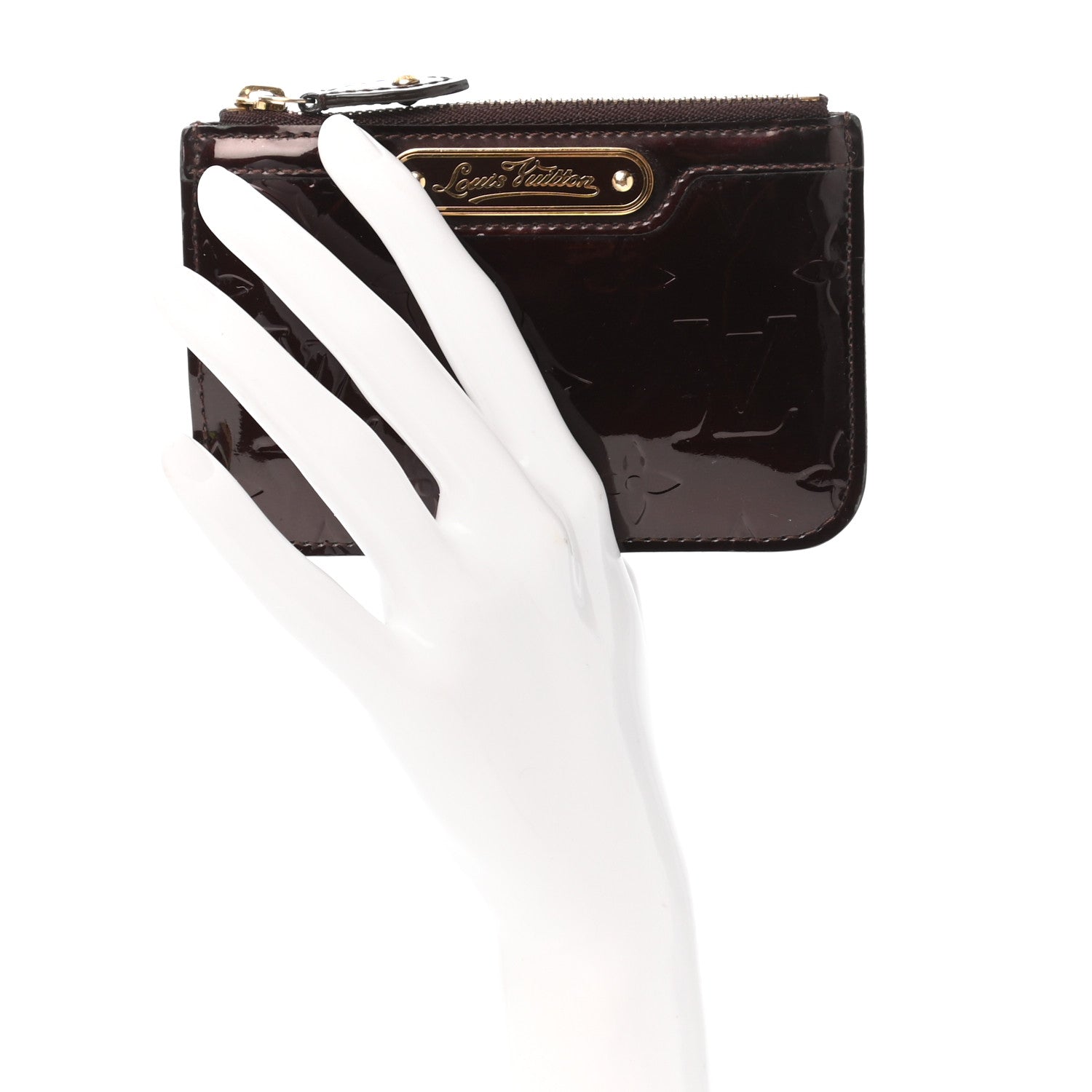 Louis Vuitton Vernis Key Pouch Amarante 2 of 8