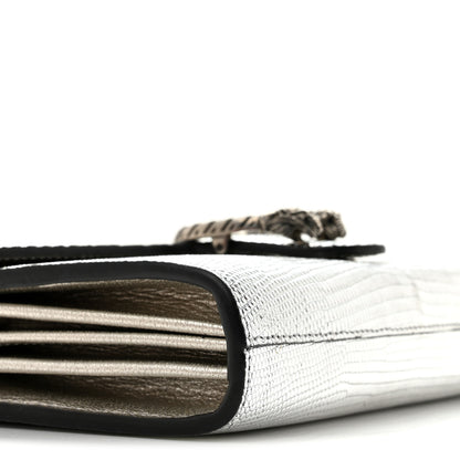 Gucci Lizard Mini Dionysus Chain Wallet Silver 9 of 11