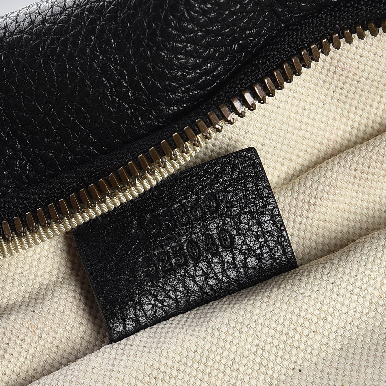 Gucci Grained Calfskin Logo Belt Bag Black 7 of 7